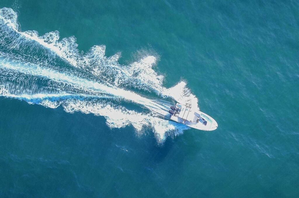 A Boater On His Boat After A Boat Loan Pre Approval Through Elite Direct Finance